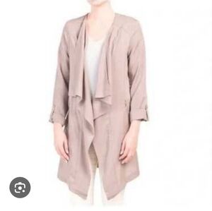 Eliane Rose Womens Duster Jacket Top Minimal Waterfall Lagenlook Flowy XL